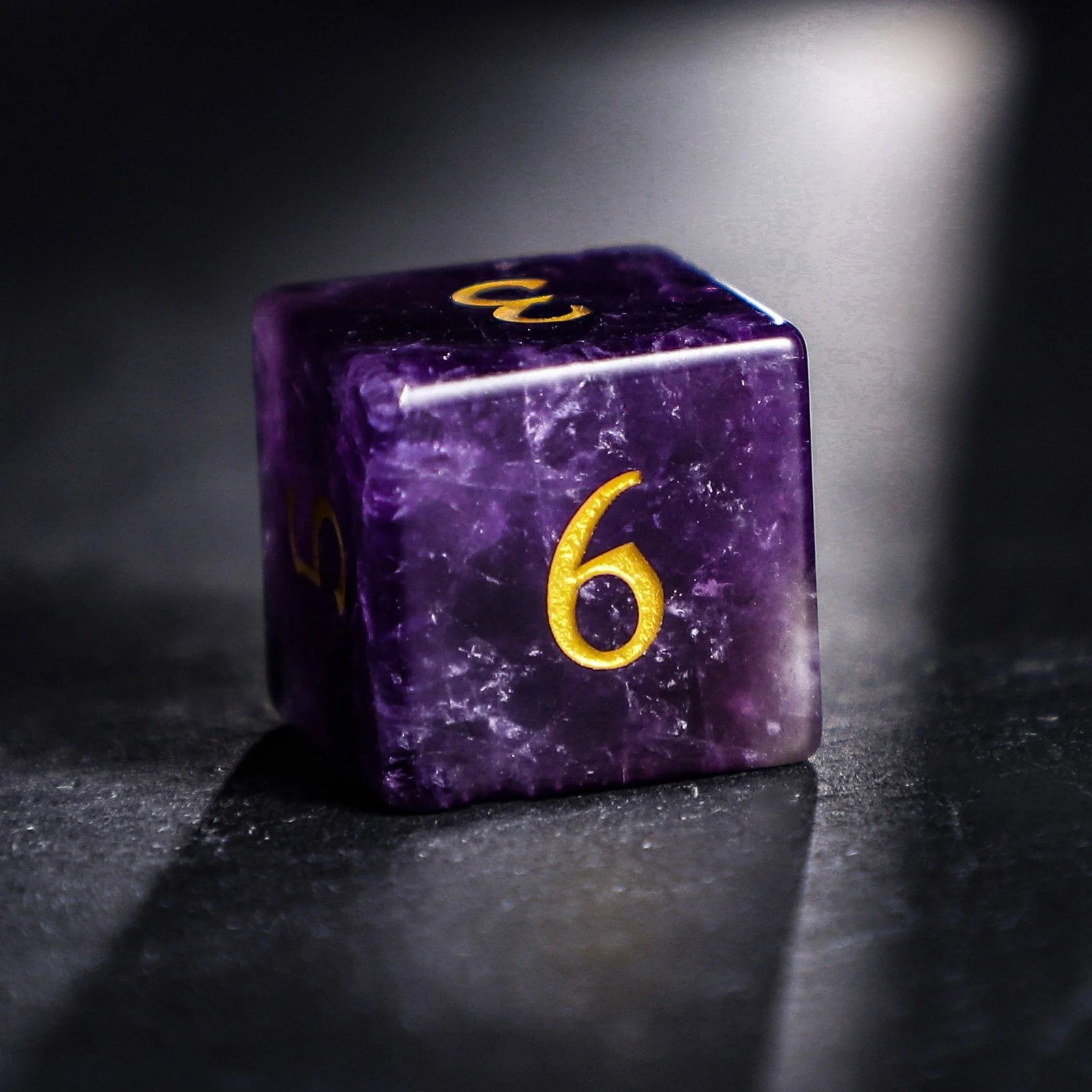 Amethyst Gemstone DnD D&D Dice Set - Image 4