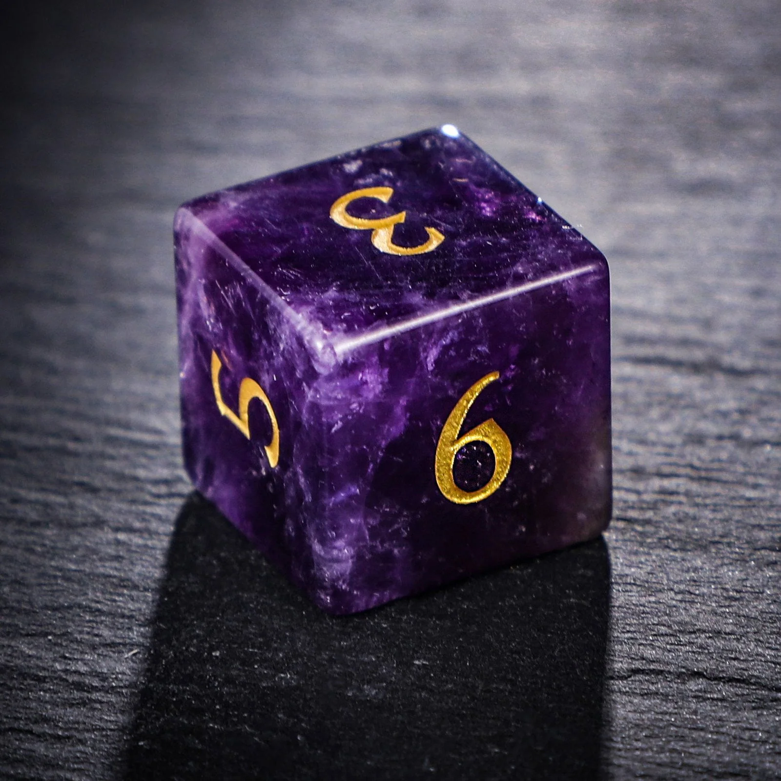 Amethyst Gemstone DnD D&D Dice Set - Image 5