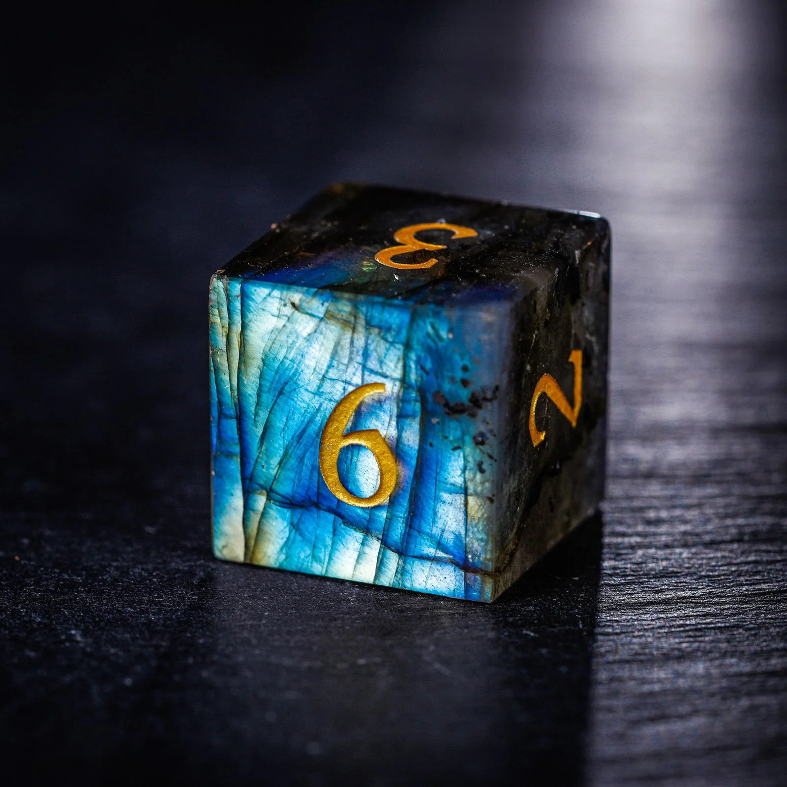 Labradorite Gemstone DnD D&D Dice Set - Image 4
