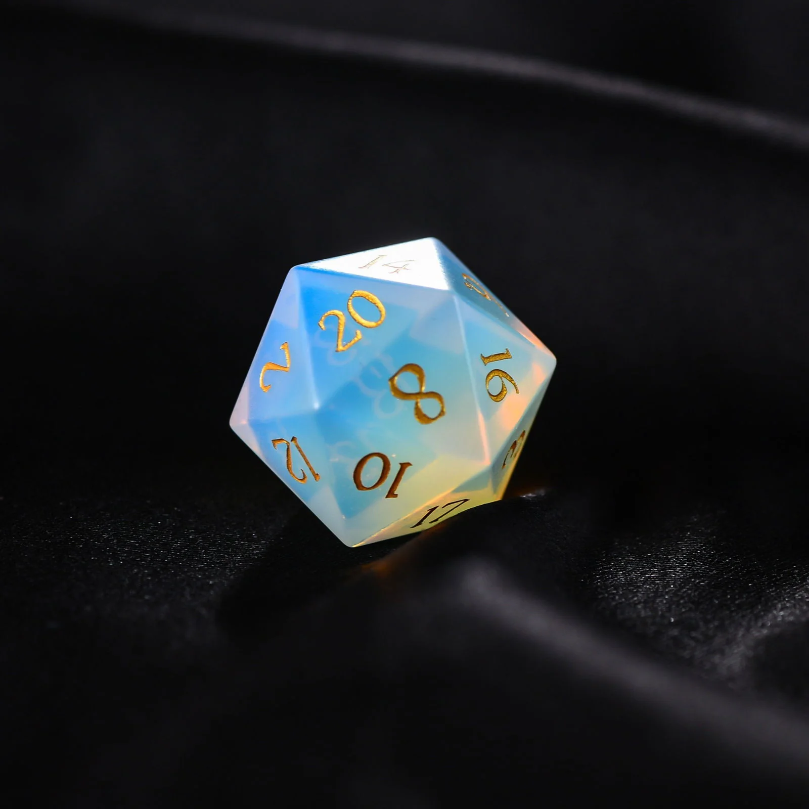 Opalite Gemstone DnD D&D Dice Set - Image 3