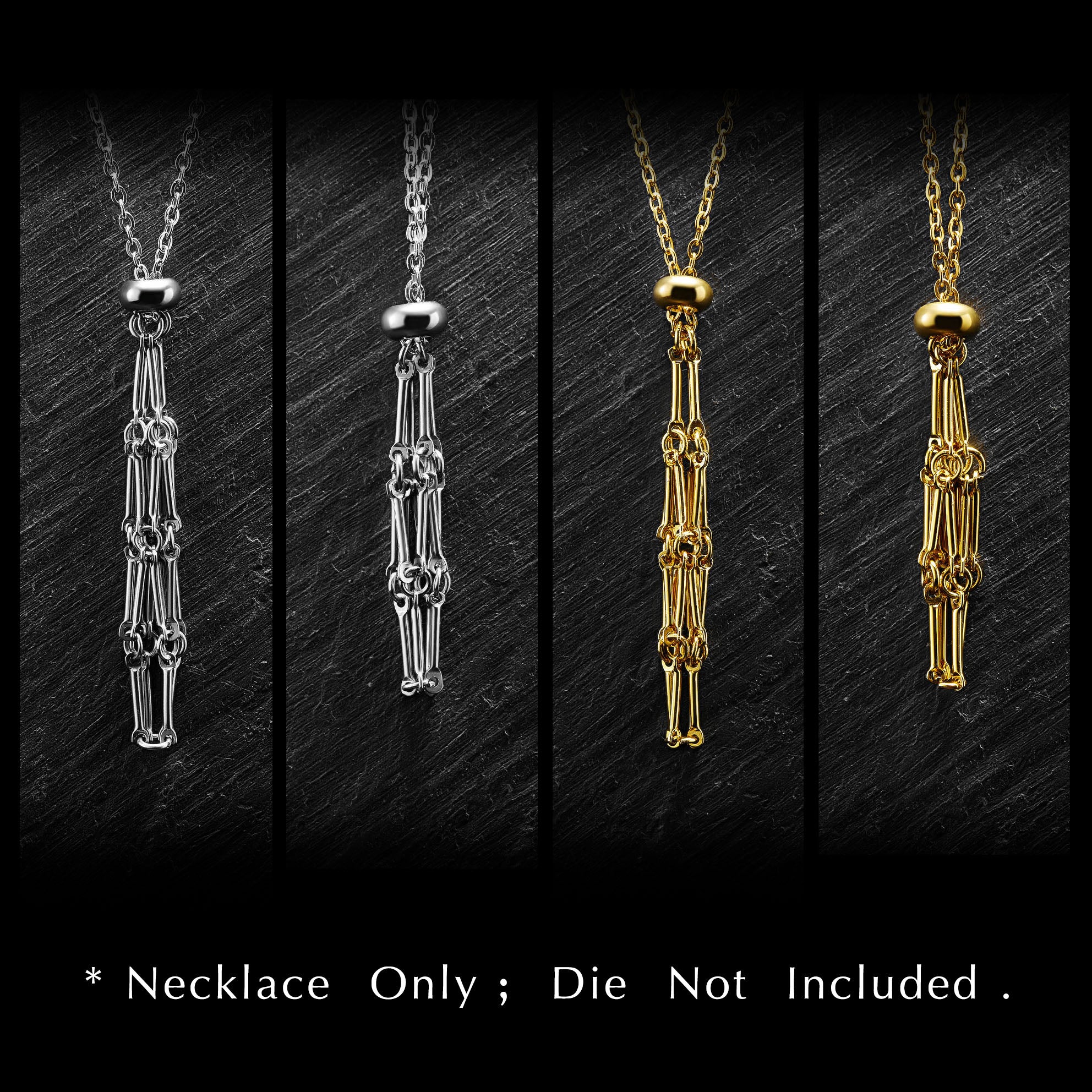 Removable D20 Dice Cage Stainless Steel Necklace(Die Not Included) DnD D&D - Image 3