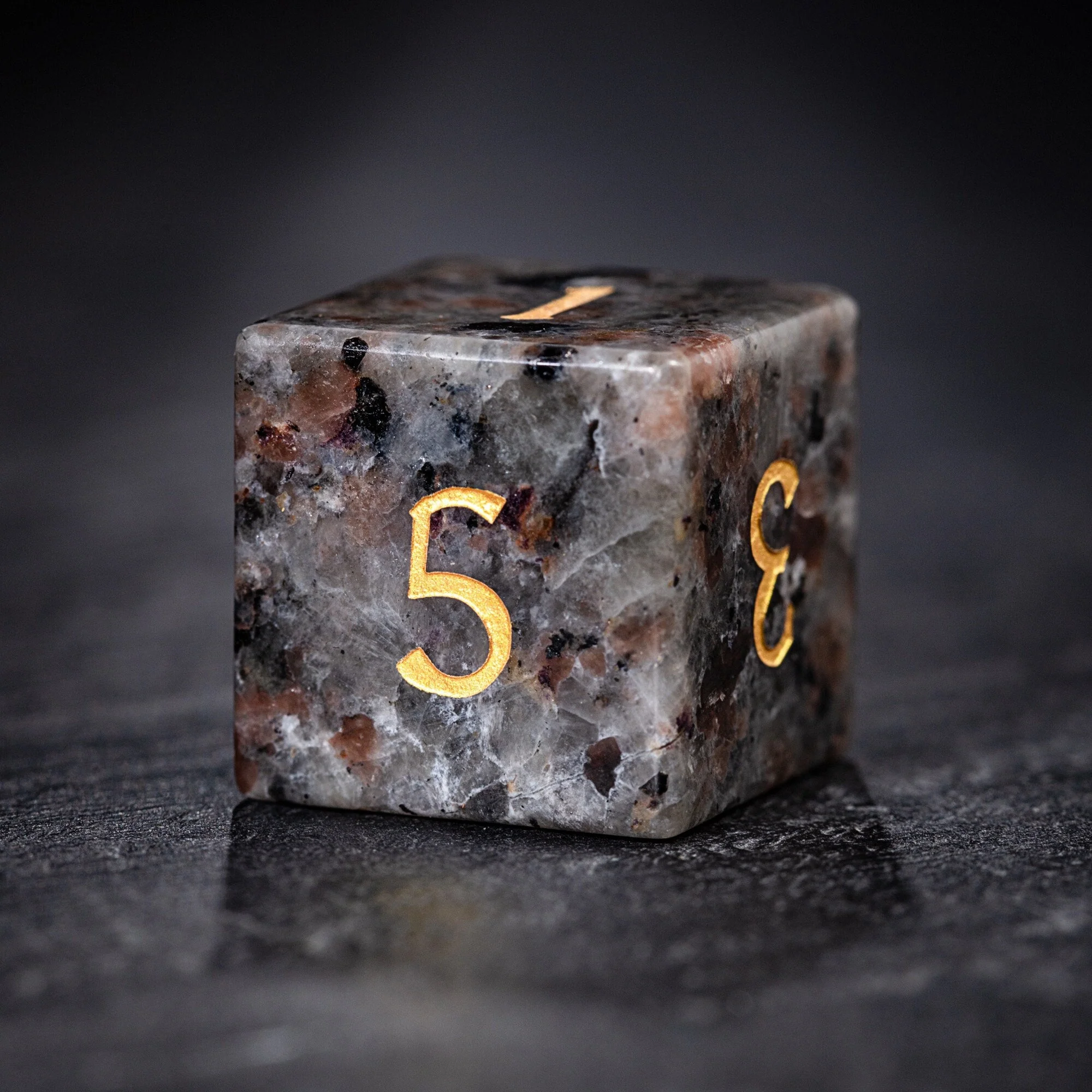 Yooperlite UV Reactive Gemstone F Word DnD D&D Dice Chonk D20 - Image 10